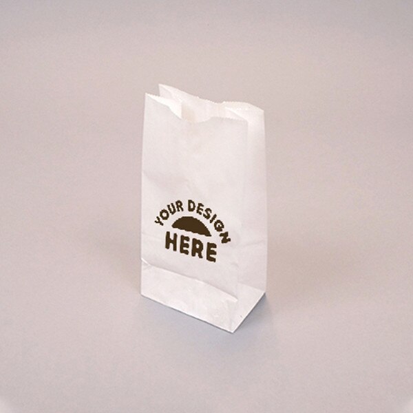 Custom-Printed White Kraft 4-lb Bag
